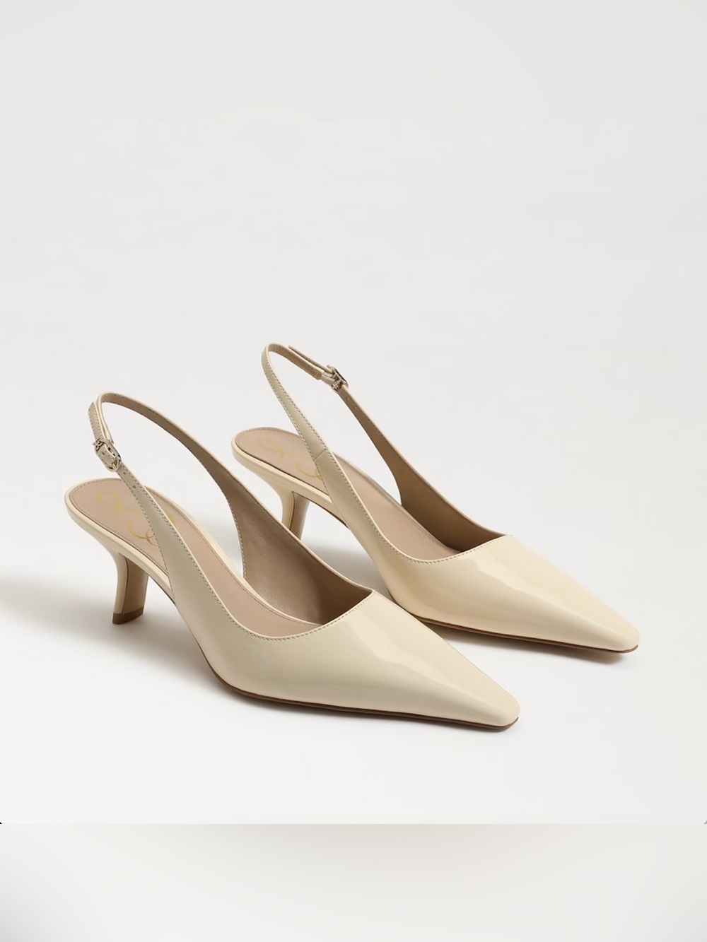 Sam Edelman Bianka Slingback Heels Ivory